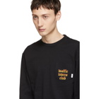 Vans Black and Red WTAPS Edition Flame Long Sleeve T-Shirt