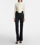 McQueen Wool bootcut pants