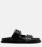 A.Emery Leon leather slides