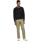 Noah NYC Black Houndstooth Collar Sweatshirt