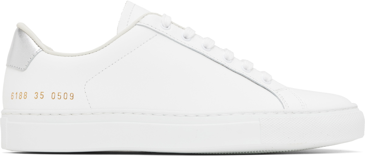 Common Projects White Retro Classic Sneakers