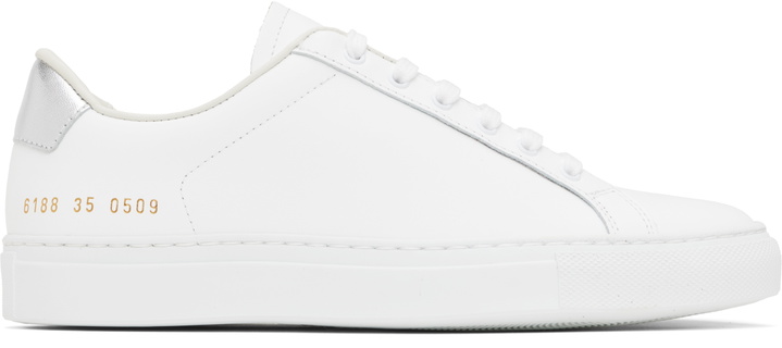 Photo: Common Projects White Retro Classic Sneakers