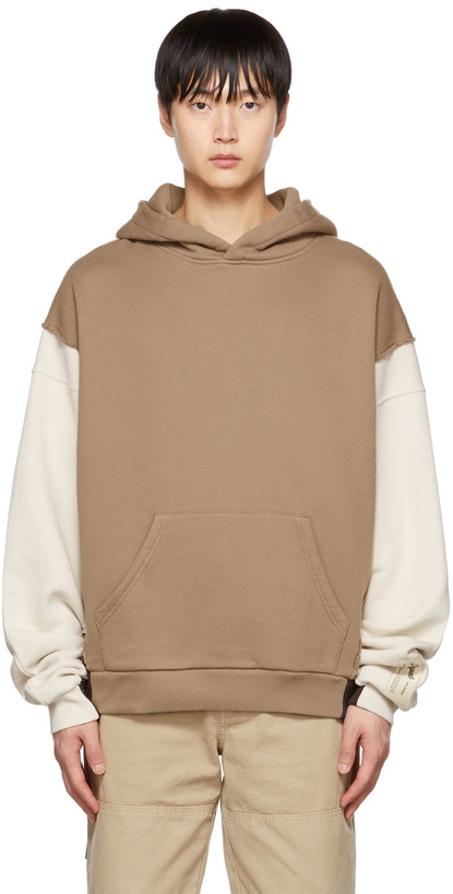 Photo: Axel Arigato Beige & Brown Fragment Hoodie