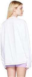 JACQUEMUS White Le Papier 'Le T-Shirt Pate à Modeler' Long Sleeve T-Shirt