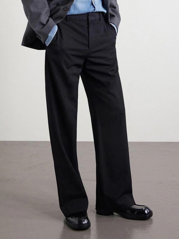 Photo: SAINT LAURENT - Harvey Leather Penny Loafers - Black