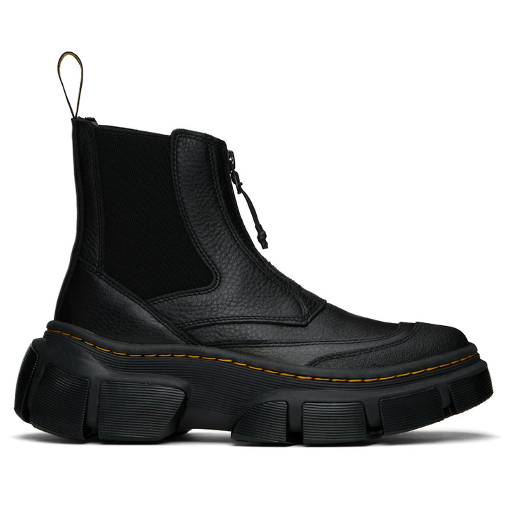 Photo: Dr. Martens Black DMXL Zip Leather Chelsea Boots
