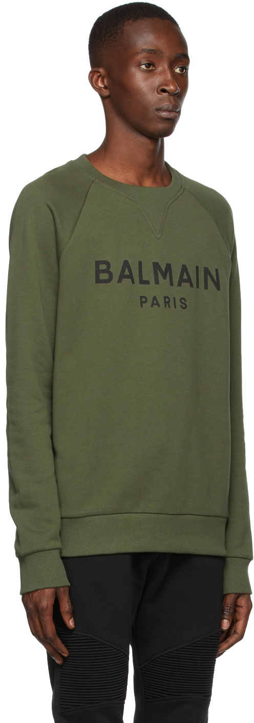 Balmain logo print sweatshirt hotsell