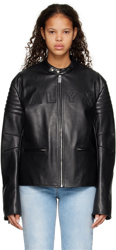 Photo: 1017 ALYX 9SM Black Moto Leather Jacket