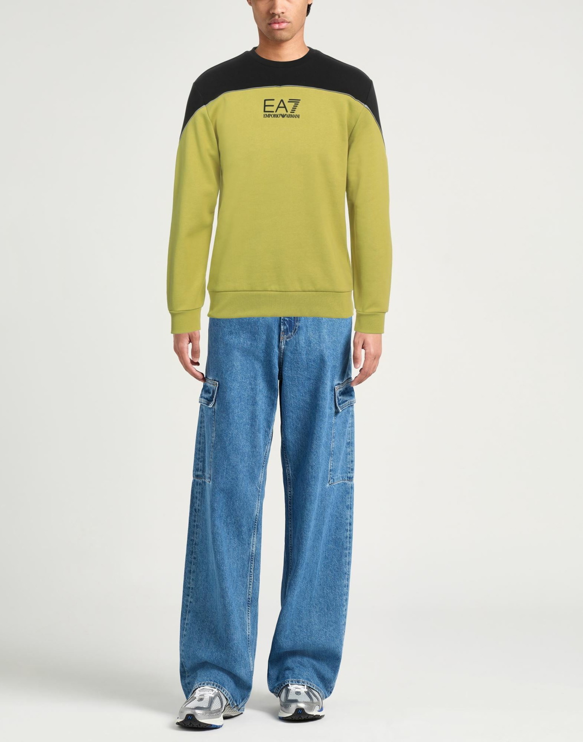Ea7 Mens Sweatshirt Lime in Green
