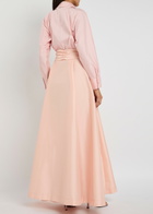 Bernadette Beatrice Cotton-blend Maxi Shirt Dress Pink