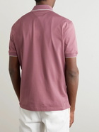 Brunello Cucinelli - Cotton-Jersey Polo Shirt - Pink