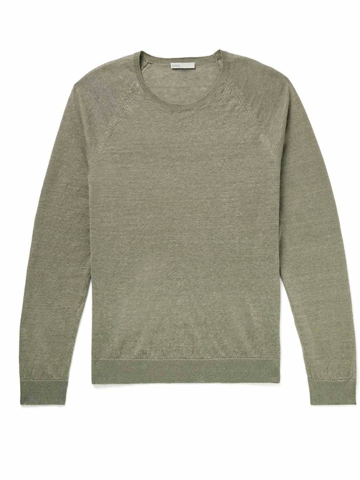 Onia - Linen Sweater - Green