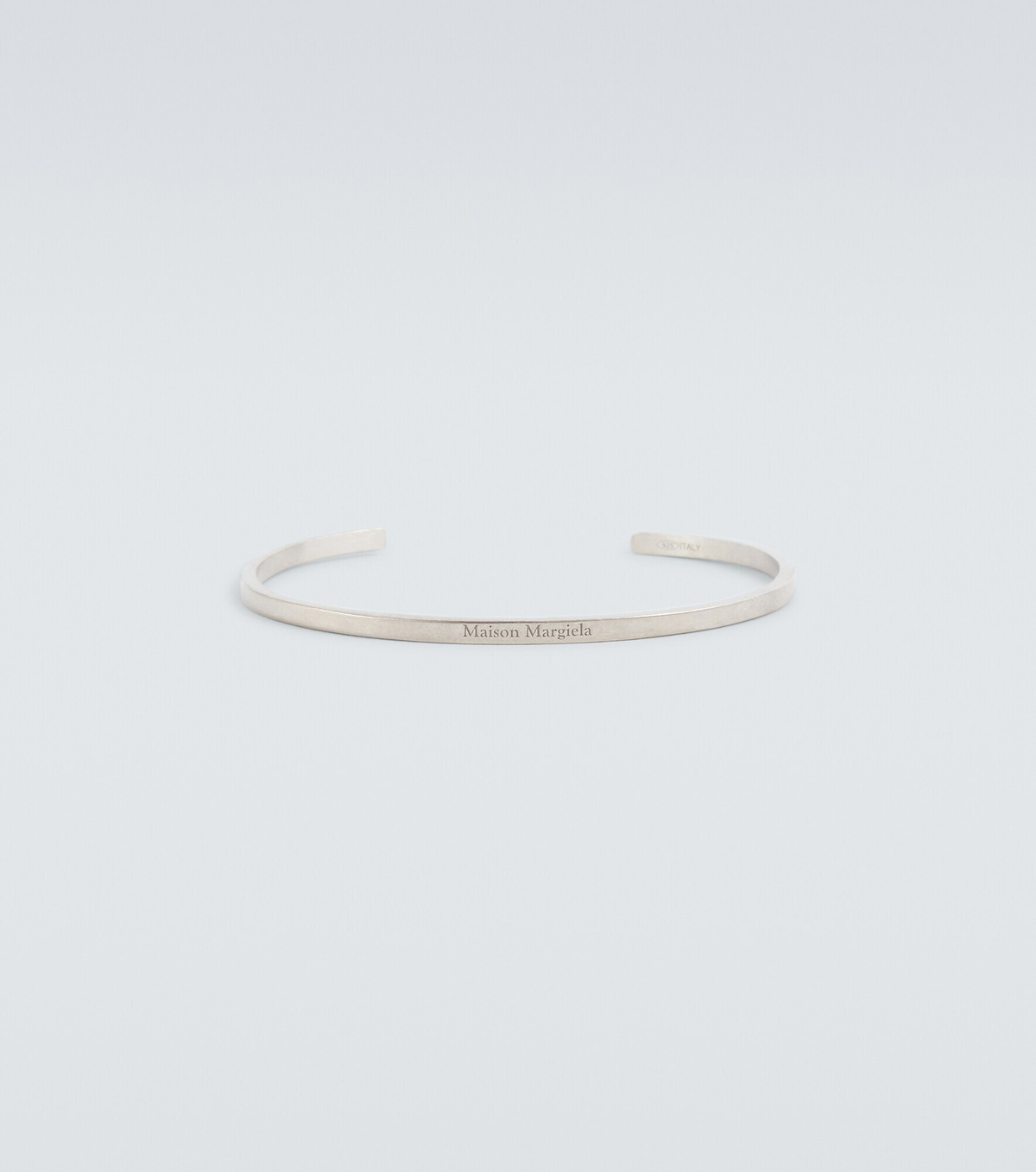 Maison Margiela - Logo sterling silver cuff bracelet