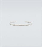 Maison Margiela - Logo sterling silver cuff bracelet