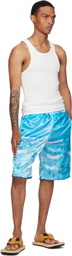 ABRA SSENSE Exclusive Blue Basketball Printed Shorts