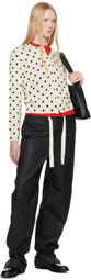 Comme des Garçons Comme des Garçons Off-White Polka Dots Pattern Print Cardigan