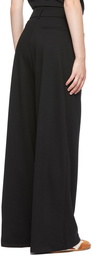 Loewe Black Wool Wide-Leg Trousers