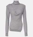 The Attico Virgin wool turtleneck sweater