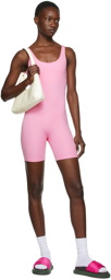 Girlfriend Collective SSENSE Exclusive Pink Bike Bodysuit