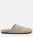 Brunello Cucinelli Sequined suede slides
