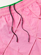 Bottega Veneta - Slim-Fit Short-Length Intrecciato Swim Shorts - Pink