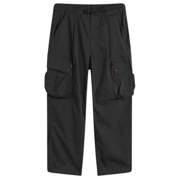 Photo: NANGA Men's Hinoc Ripstop Field Cargo Trousers in Black