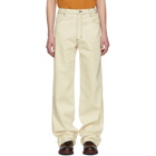 Eckhaus Latta Off-White Wide-Leg Jeans