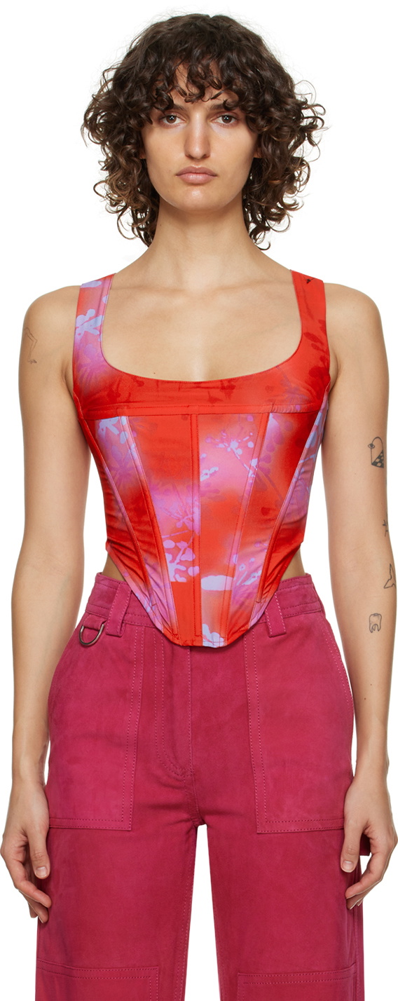 Miaou Red Campbell Corset