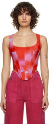 Miaou Red Campbell Corset