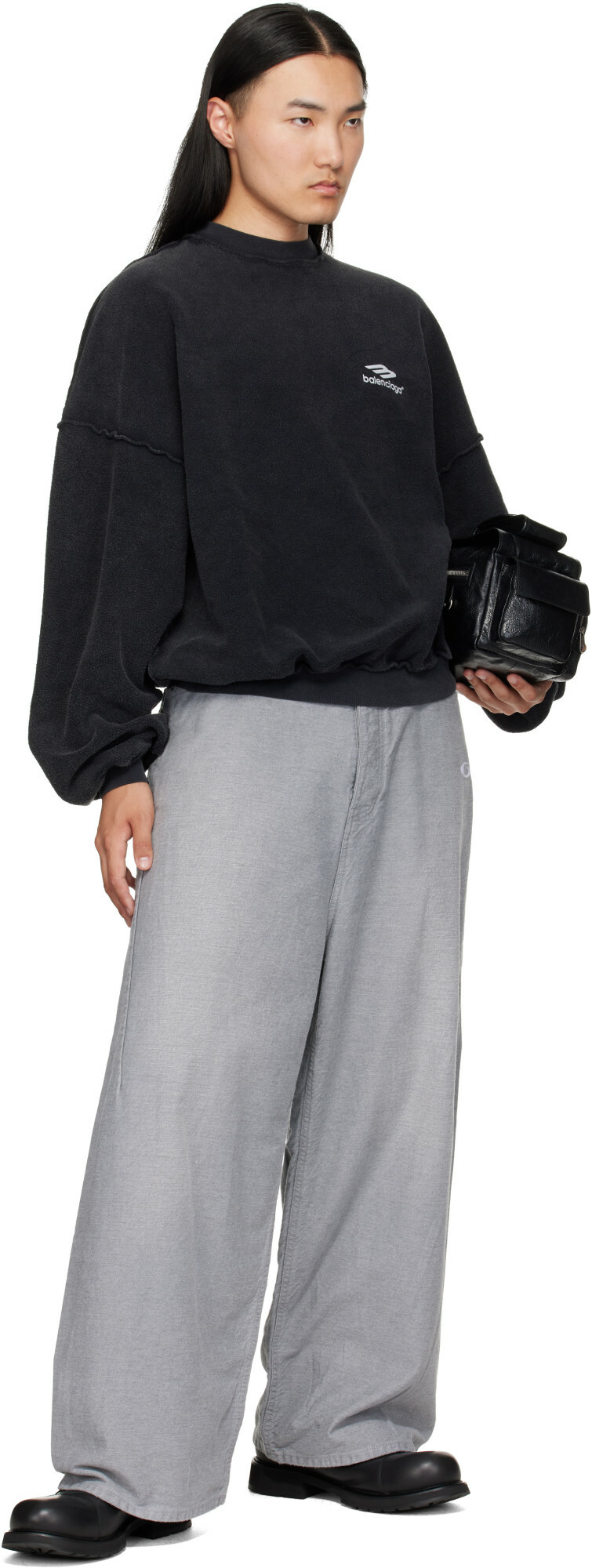 Balenciaga Black Inside Out Sweatshirt