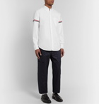 Thom Browne - Slim-Fit Button-Down Collar Grosgrain-Trimmed Cotton Oxford Shirt - White