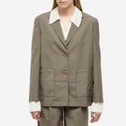 Rejina Pyo Women's Fran Oversized Soft Blazer Jacket in Slate
