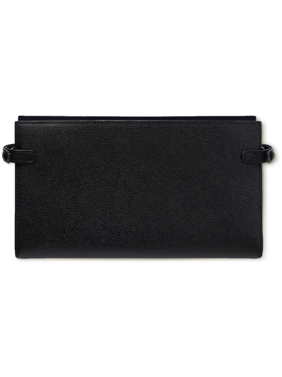 Valextra, Card Holder 3cc With Zip, Black/White