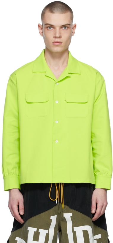 Photo: Rhude SSENSE Exclusive Green Neon Shirt