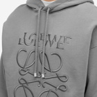 Loewe Men's Split Logo Hoodie in Slate Grey
