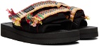 Lanvin Black Suicoke Edition Slip-On Sandals