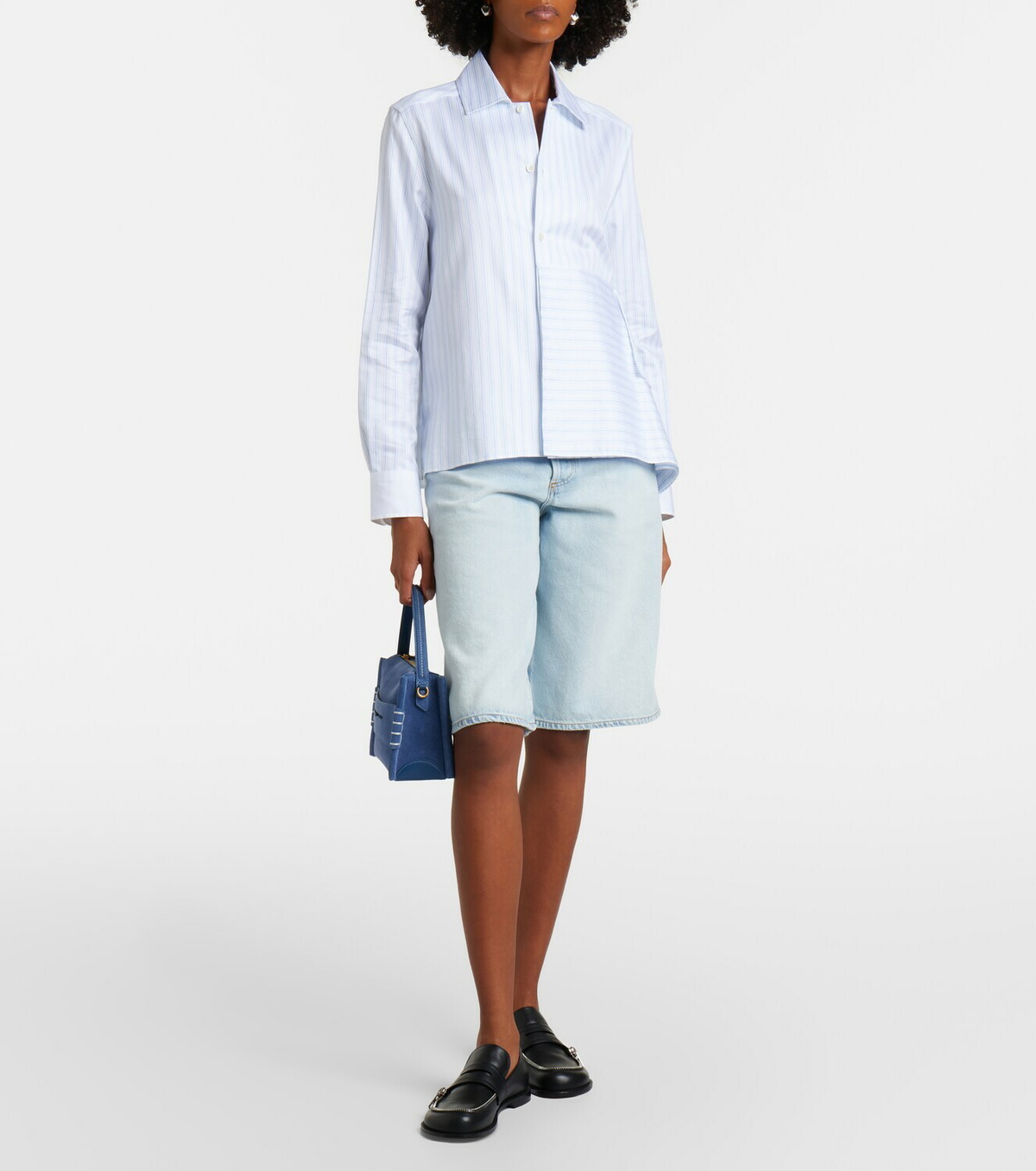Agolde Ramona denim Bermuda shorts