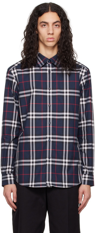 Photo: Burberry Navy Check Shirt