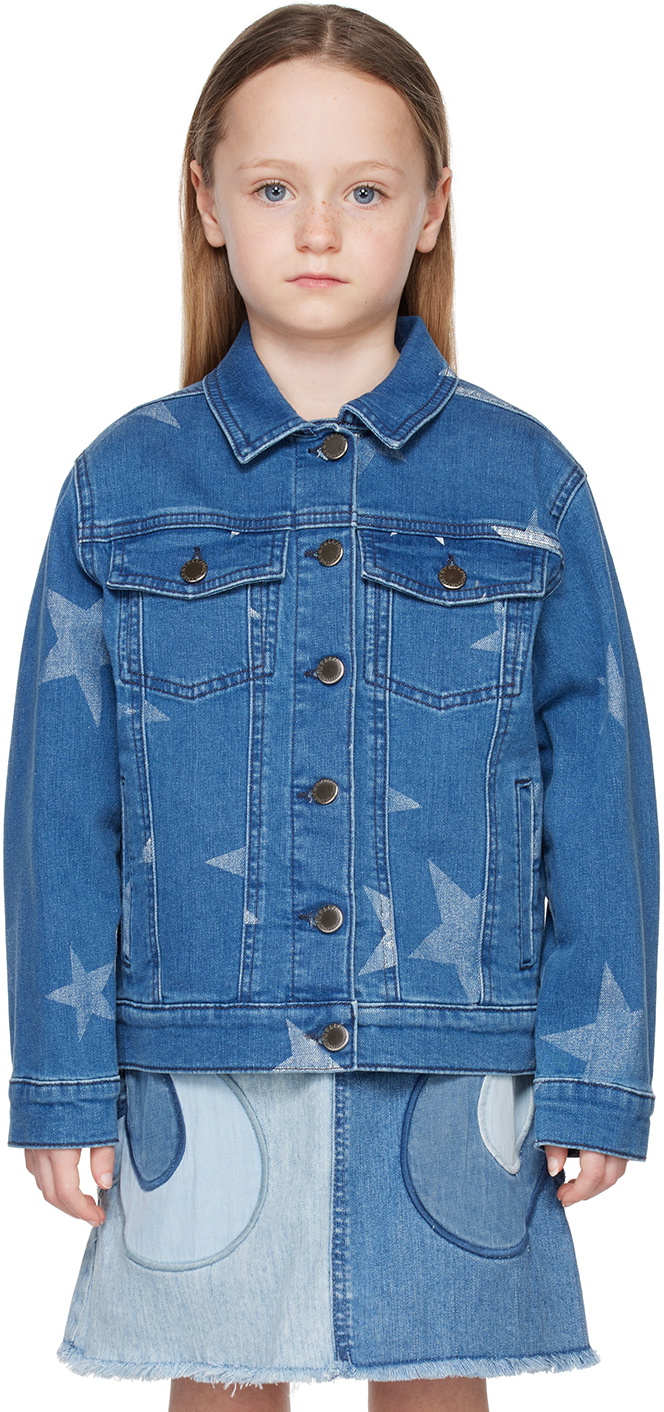 Stella McCartney Kids Navy Star Denim Jacket
