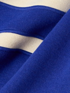 Nike - BODE Logo-Appliquéd Striped Brushed-Jersey Sweatshirt - Blue