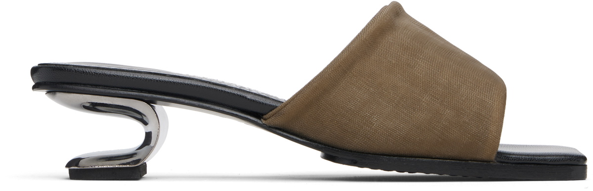 Nicole Saldaña Beige Sarah Heeled Sandals