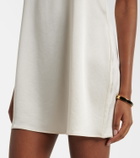 Leset Barb satin minidress