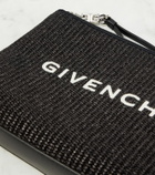 Givenchy Logo raffia clutch