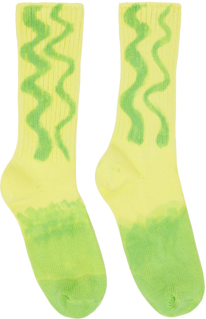 Photo: Collina Strada Green Hand-Dyed Socks