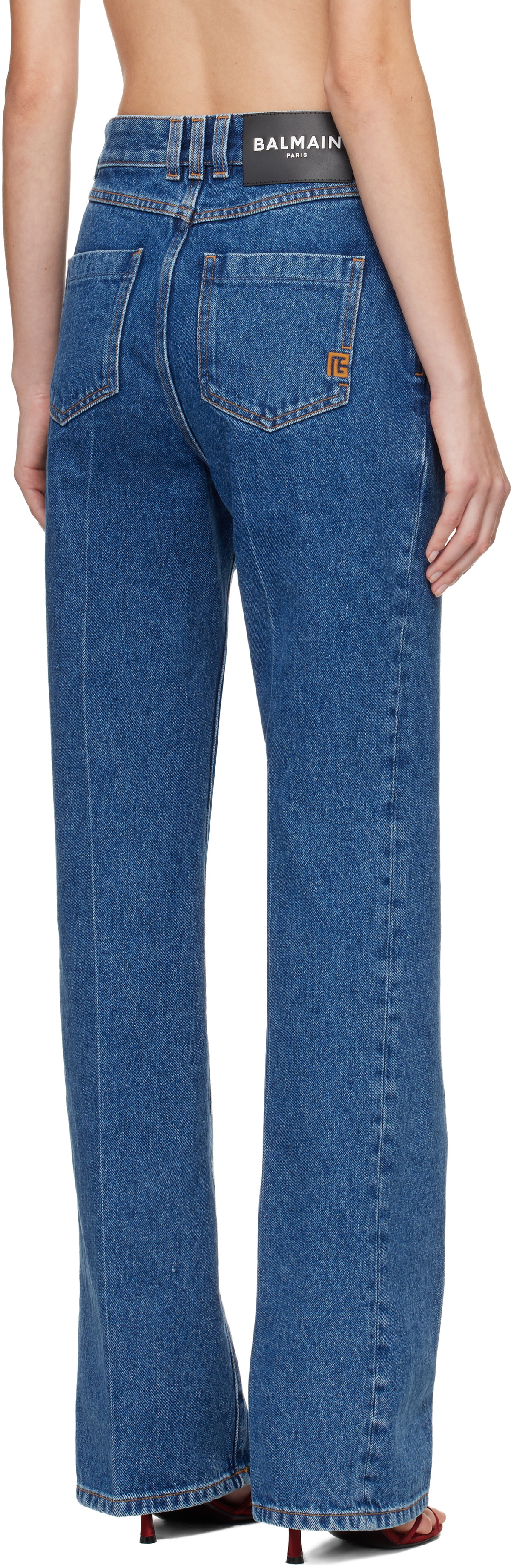 Balmain Blue Boot Cut Jeans