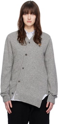 Comme des Garçons Shirt Gray Lacoste Edition Cardigan