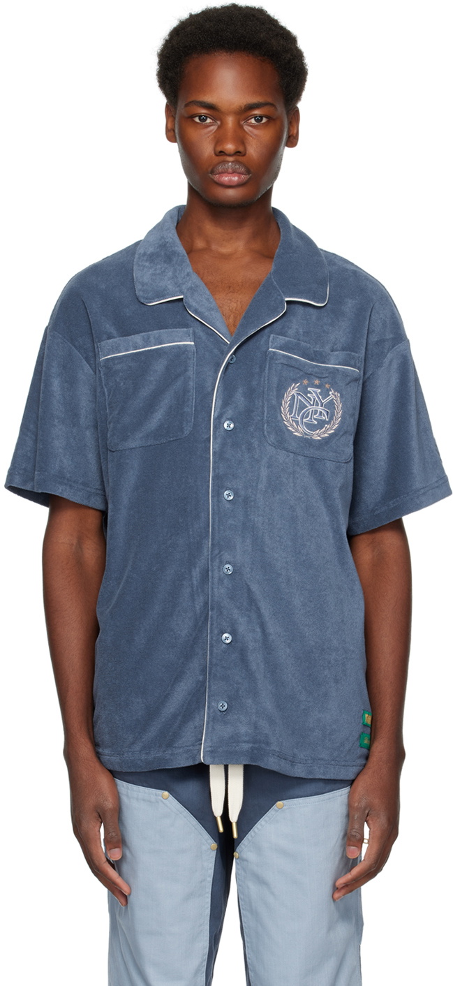 Rhude bandana-print Short-sleeved Shirt - Blue