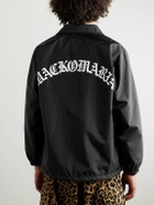 Wacko Maria - Logo-Print Nylon Coach Jacket - Black