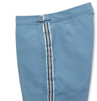 Orlebar Brown - Setter Mid-Length Webbing-Trimmed Swim Shorts - Blue