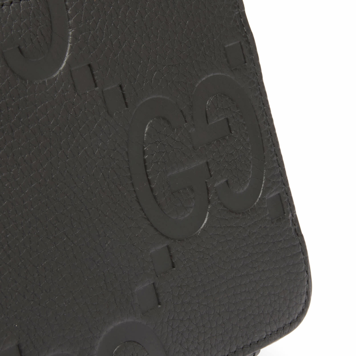 Gucci Men's GG Jumbo Leather Int 802 Mini Bag in Black Gucci